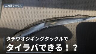 タチウオジギングタックルを流用してタイラバをやってみよう！オススメ