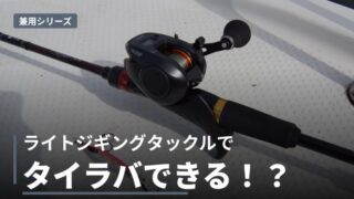 ライトジギングタックルでタイラバできる？兼用しやすいロッド・リール