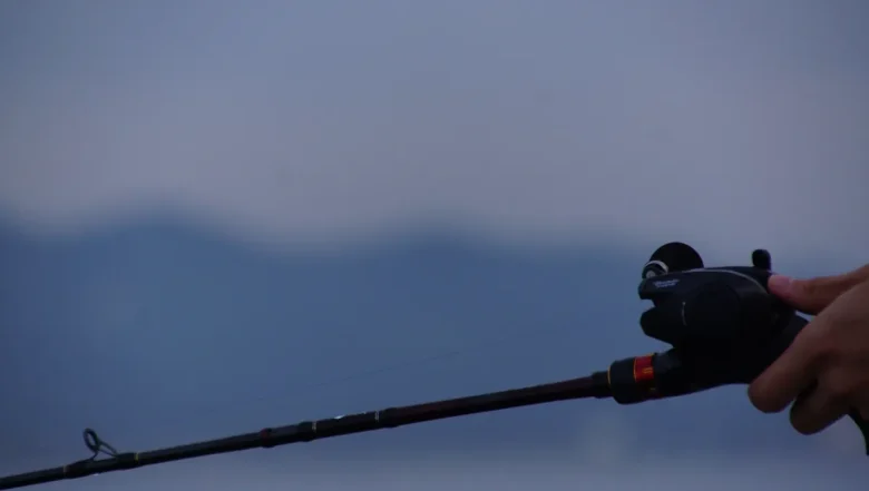 Gamakatsu Luxxe Sakuragen tairaba rod at dawn on a boat