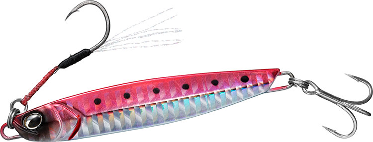 Daiwa Samurai Jig R metal casting jig in PH Pink Iwashi colour