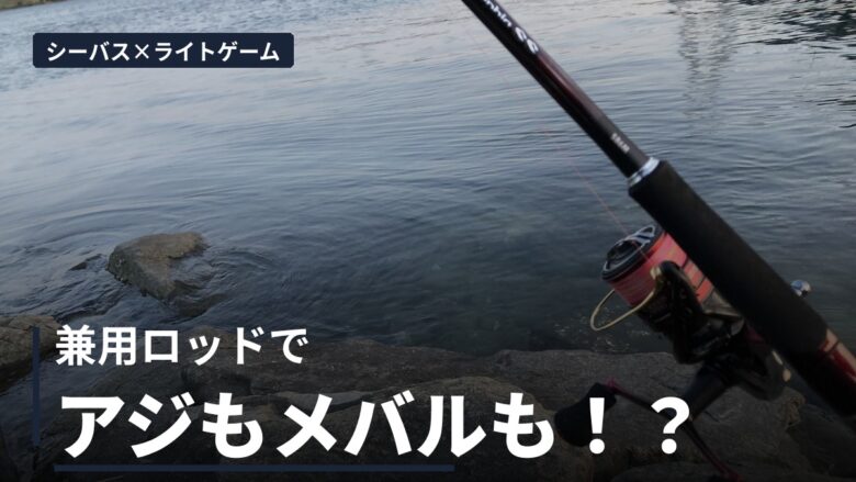 シーバスとライトゲームの兼用ロッドとリール