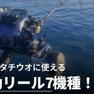 テンヤタチウオの電動リールダイワとシマノ7機種比較！デッドスロー