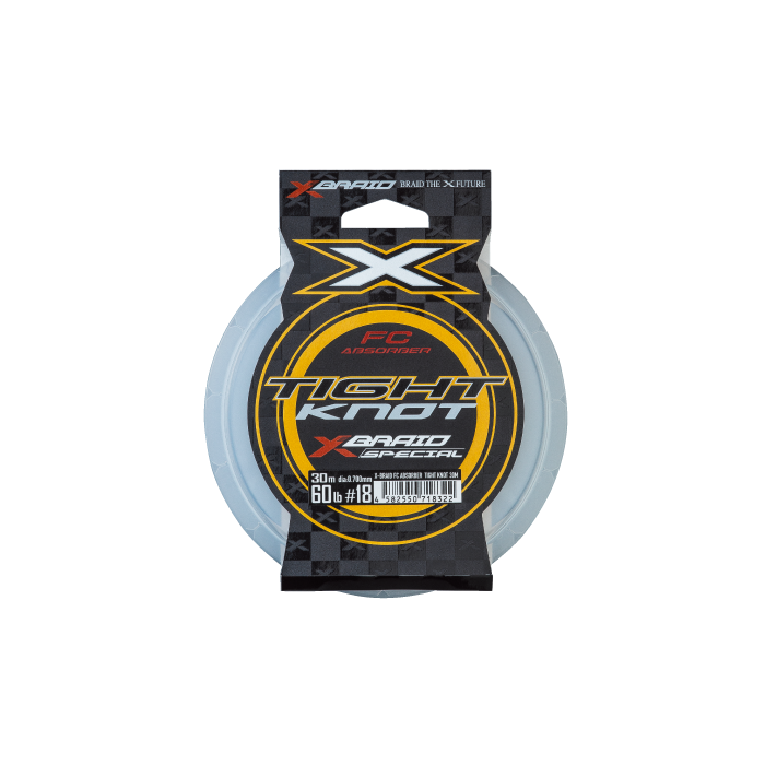 YGK X-Braid FC Absorber Tight Knot fluorocarbon leader package