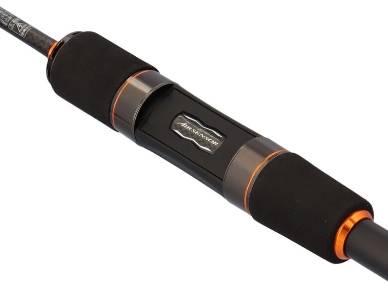 Air Sensor reel seat and EVA grip of a Daiwa Presso MX rod