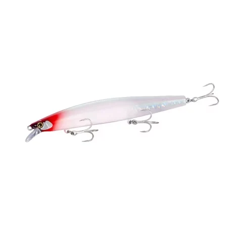 Shimano Exsence Silent Assassin 129F Jet Boost floating minnow, red head colour